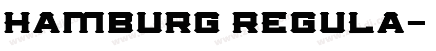 Hamburg Regula字体转换